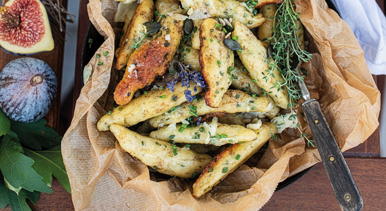 7 Kräuter Topfennudeln