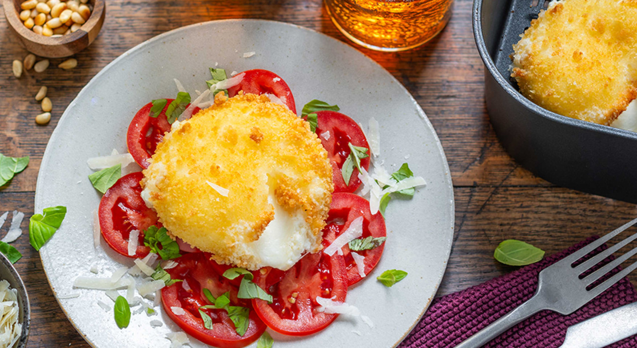 Panko-Burrata in der Heißluftfritteuse