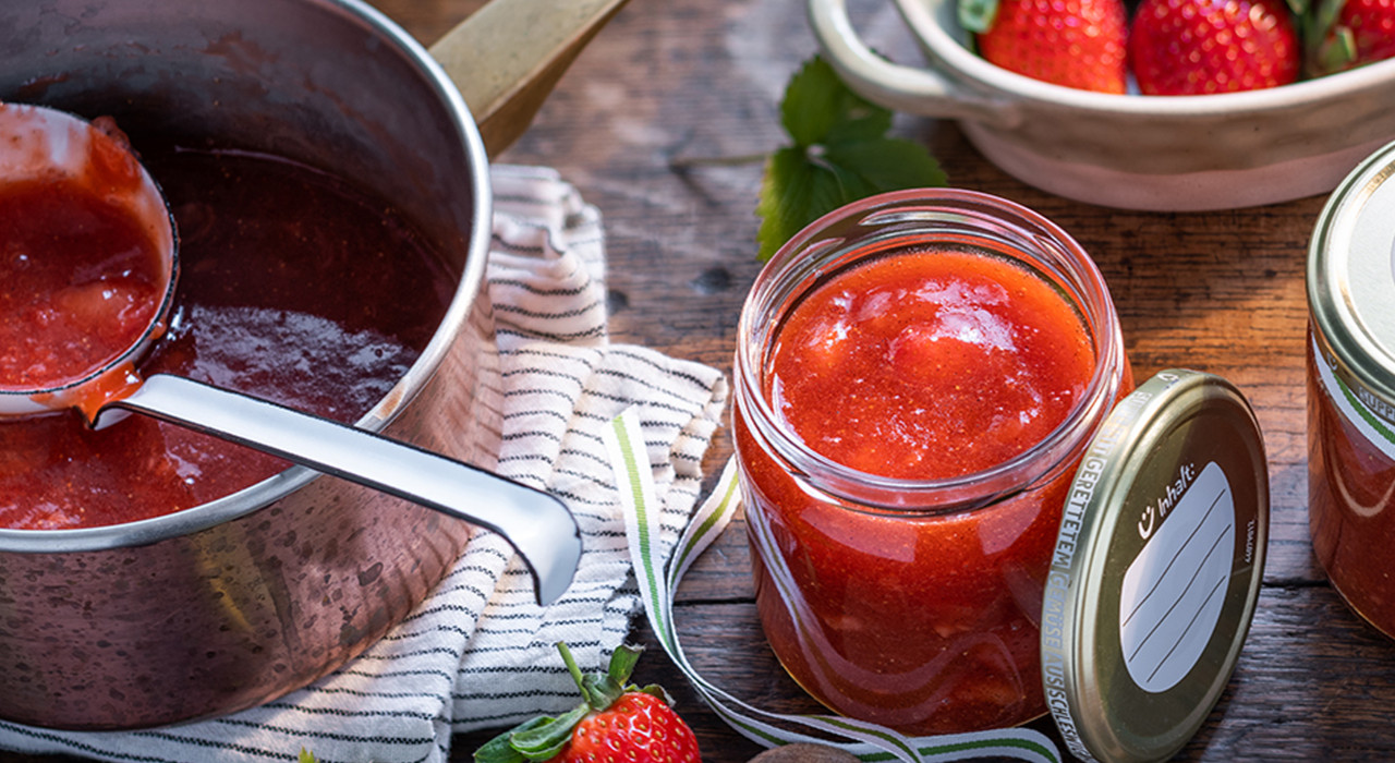 Würzige Erdbeermarmelade