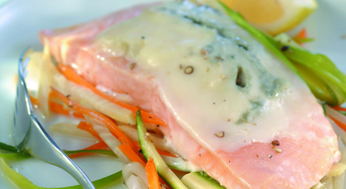 Gebackener Lachs mit Dolcelatte