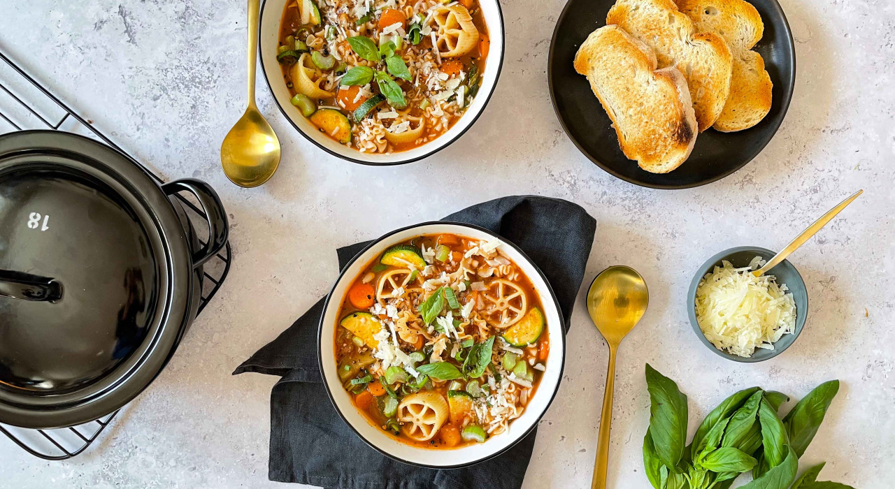 Italienische Minestrone Suppe