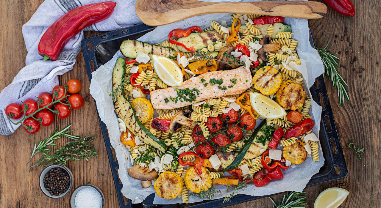 Kürbis-Ricotta -Nudeln mit Dinkel Penne