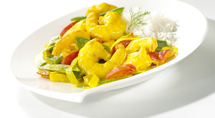 Shrimps-Gemüse Curry