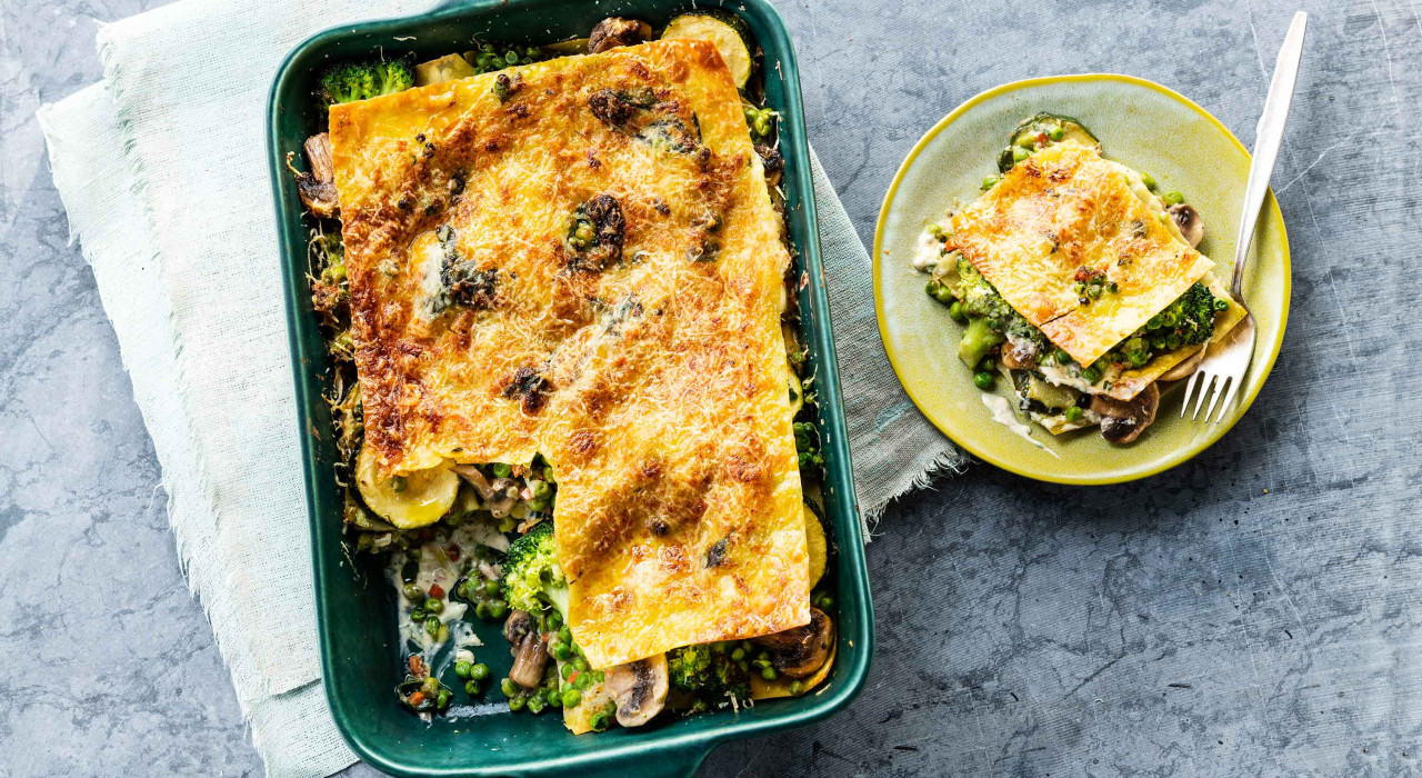 Vegane Gemüse Lasagne