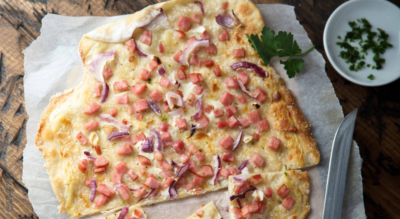 Schneller Flammkuchen