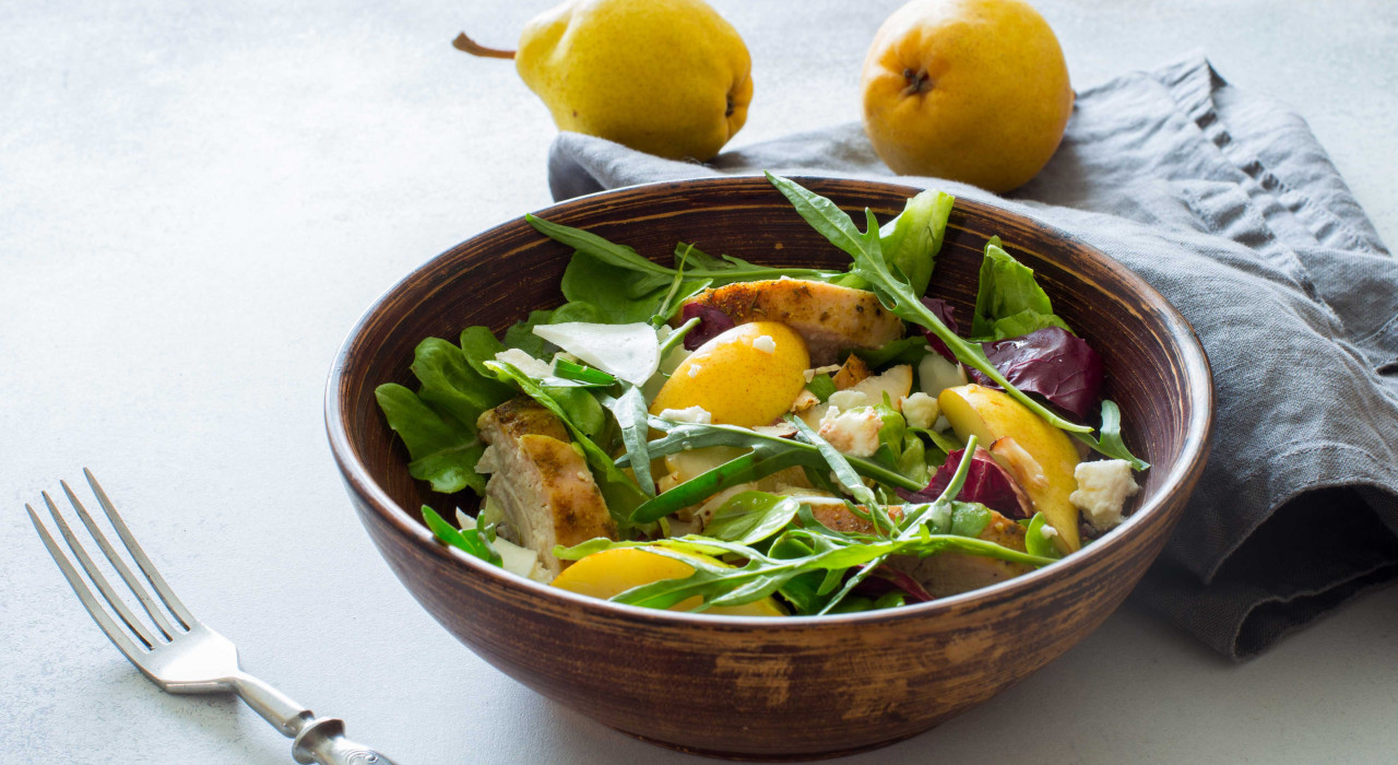 Geflügelsalat mit Birnen
