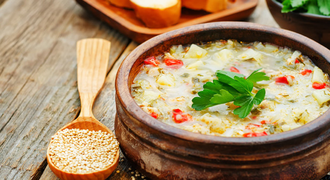 Scharfe Gemüsesuppe mit Fadennudeln - www.nahundfrisch.at