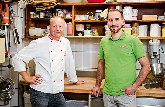 Konditormeister Andreas Müssauer und Kaufmann Romang Hengst