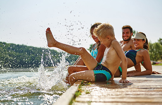 Baden im See oder Teich! Darf man da rein?